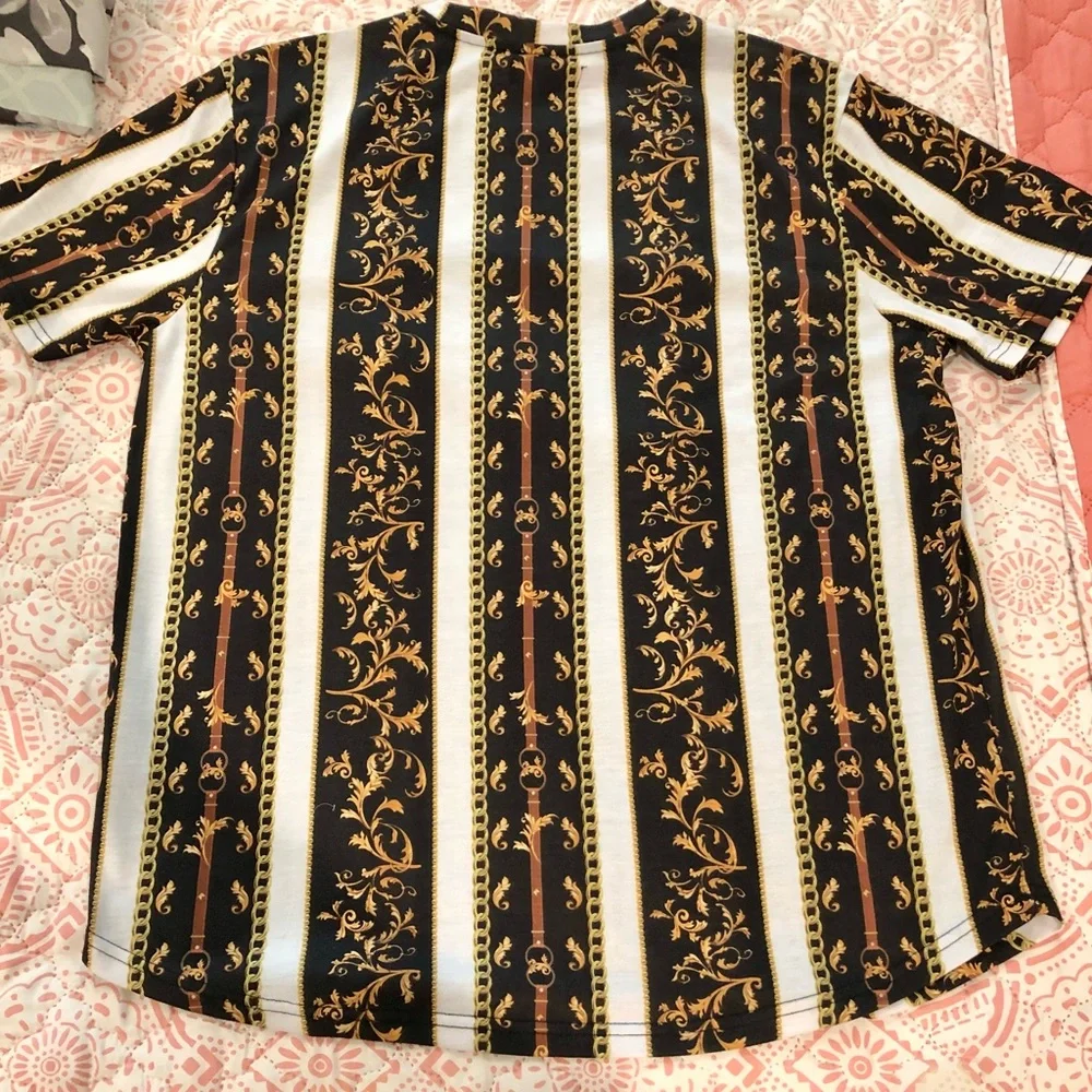 Guess Royal design Men’s Short Sleeve Tshirt XL - Picture 4 of 5